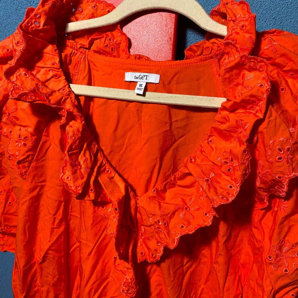 Orange summer dress